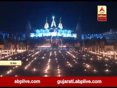 ભૂજ સ્વામિનારાયણ મંદિરમાં અગિયાર હજાર દિવા પ્રગટાવીને કરાઇ દિવાળીની ઉજવણી