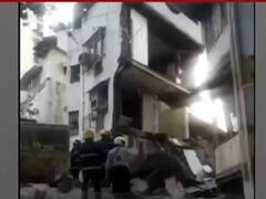 Portion of building collapses at Grant road in Mumbai
