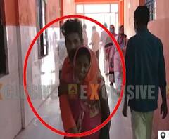 Pratapgarh में स्वास्थ्य विभाग के दावों की खुली पोल, बीमार पति को कंधे पर लेकर पहुंची महिला