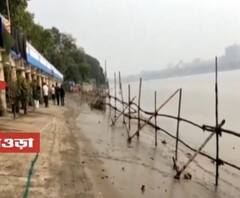 Ananda Sakal II: হাওড়ার Ramkrishnapur Ghat-এ লাগানো হয়েছে মাইক, নিয়ম মেনেই শুরু Chhath Puja-র প্রস্তুতি 
