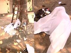 Mumbai: Used PPE kits thrown carelessly on road
