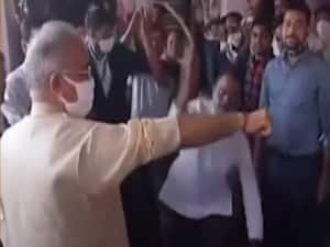 Chhattisgarh CM Bhupesh Baghel attends 'whip beating' ritual on Govardhan puja