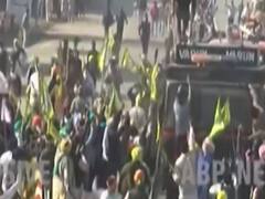 Chaos at near Panipat in Haryana amid farmers' march