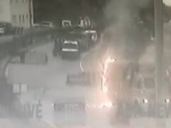 Nagrota में 4 आतंकी ढेर, सुरक्षाबलों ने ट्रक को उड़ाया | Exclusive वीडियो