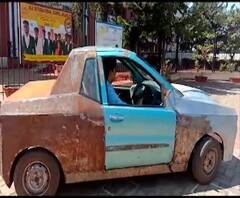 Belgaon | दहावीतील विद्यार्थ्यांने बनवली इलेक्ट्रिकल कार, भविष्यात सोलार कार बनवण्याचं स्वप्न