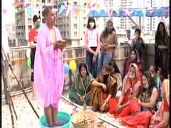 Chhath 2020 celebrated atop houses in Mumbai