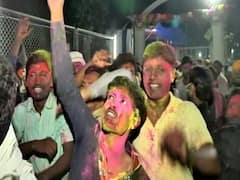 Bihar Election Results 2020: Congress supporters celebrate