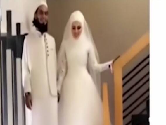 Sana Khan marries Mufti Anas after quitting showbiz, cake cutting video goes viral