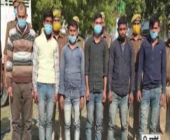 पेट्रोल पंप पर लूटपाट केस में छह लोग गिरफ्तार