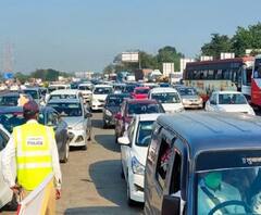 khalapur Toll Naka | मुंबई-पुणे महामार्गावर वाहतूक कोंडी, खालापूर टोलनाक्याजवळ वाहनांच्या रांगा