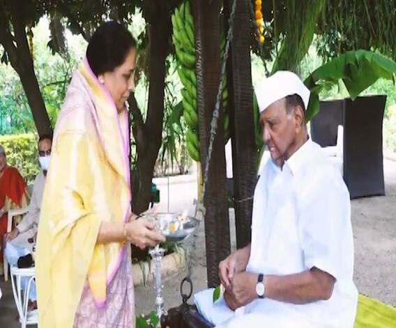 Pawar Family | पाडव्यानिमित्त पवार कुटुंब बारामतीत एकत्र, पवार कुटुंबीयांची भाऊबीज एबीपी माझा वर