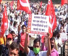 Nashik Protest : नाशिकमध्ये एकलहारे औष्णिक विद्युत प्रकल्पात कामगारांचं आंदोलन