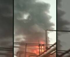 रिफाइंड फैक्ट्री में शॉर्ट सर्किट से लगी आग, लाखों का नुकसान। Fire in Kanpur