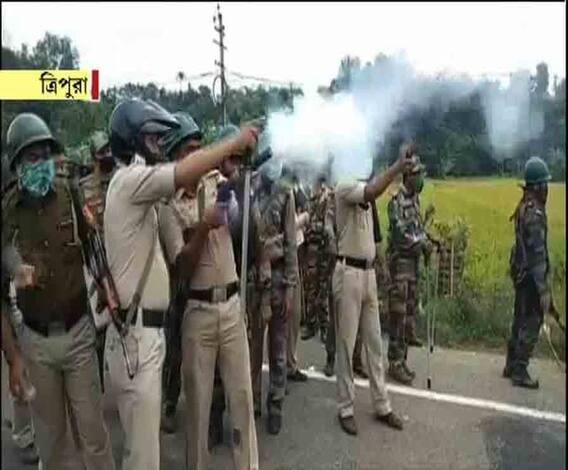 Tripura: শরণার্থীদের পুনর্বাসন ঘিরে রণক্ষেত্র ত্রিপুরার ডলুবাড়ি, জাতীয় সড়ক অবরোধ করে বিক্ষোভ, গাড়ি ভাঙচুর, আগুন