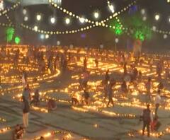 5 लाख 84 हजार दीयों से जगमग हुई रामनगरी, अयोध्या में बना नया विश्व कीर्तिमान