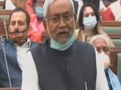 Bihar CM Nitish Kumar congratulates newly elected Assembly Speaker Vijay Sinha 