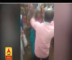 जालौनः महिला से बदतमीजी कर रहा था अधेड़, बीच सड़क पर पीटा | ABP Ganga 