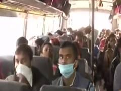 Lucknow: Social distancing norms violated in buses