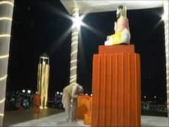 Varanasi: PM Modi pays floral tribute to Saint Ravidas