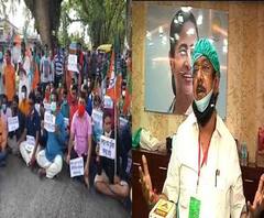 রেশনের গম বাংলাদেশে পাচারের অভিযোগ ও গুদামে গম মজুতের তথ্য চেয়ে বনগাঁয় পথ অবরোধ বিজেপির