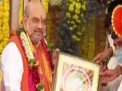 Hyderabad में गृह मंत्री Amit Shah का शक्ति प्रदर्शन, श्री भाग्यलक्ष्मी मंदिर में की पूजा-अर्चना