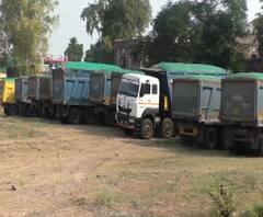 अमरावतीत 20 कोटींच्या 35 डंपरसह रेती जप्त; मध्य प्रदेशातून होणाऱ्या अवैध वाहतुकीवर कारवाई