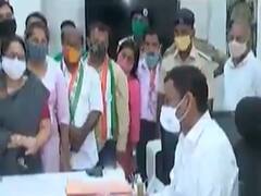 વડોદરાઃ જમીન સંપાદનના વળતર મુદ્દે કોગ્રેસનો હંગામો, વિવાદિત દરખાસ્ત રદ્દ કરવા કરી માંગ