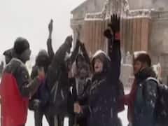 Beautiful visuals of snowfall from J&K, Uttarakhand & Himachal