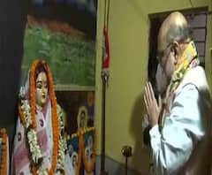 নিউটাউনে মতুয়া মন্দিরে পুজো দিলেন অমিত শাহ, স্বরাষ্ট্রমন্ত্রীর উদ্দেশে পুষ্পবৃষ্টি