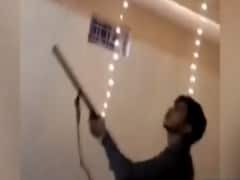 Jhansi Municipal Corporations' Councilor Anil Soni's air firing 