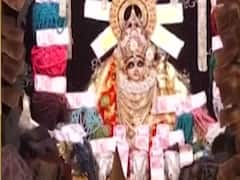 Madhya Pradesh: Laxmi temple decorated with currency for Diwali 