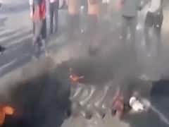 RJD supporters jam NH-30 in Arrah post NDA's win