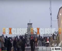 kedarnath में सीजन की दूसरी बर्फबारी, बढ़ी ठंड | ABP Ganga