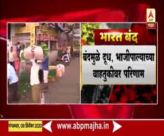 Bharat Bandh | भारत बंदमुळे दूध, भाजीपाल्याच्या वाहतुकीवर परिणाम