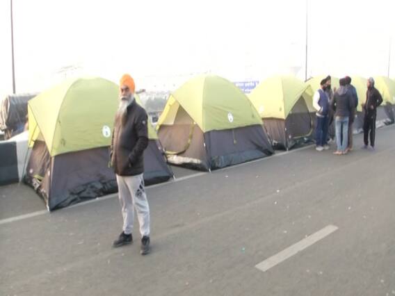 किसान आंदोलन के और मजबूत होने के संकेत, गाजीपुर बॉर्डर पर किसानों ने लगाए टेंट