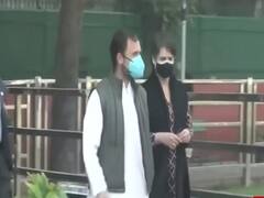 Rahul Gandhi, Priyanka Gandhi head out from Cong HQ to submit 200 signatures