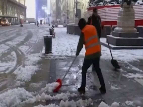 Italy comes to standstill post being engulfed with white blanket of snow