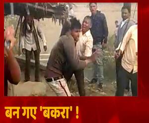 बकरी चोरी करते पकड़े गए युवक, भीड़ ने पुलिस के सामने भी पीटा | Raebareily | ABP Ganga 