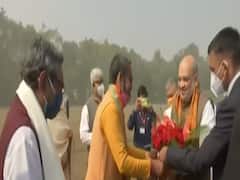 Amit Shah reaches Birbhum, West Bengal