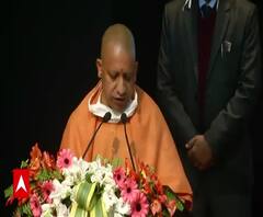 CM Yogi ने फिर गिनाए कृषि कानूनों के फायदे, विपक्ष को भी घेरा| Lucknow| Kisan Diwas| abp Ganga 