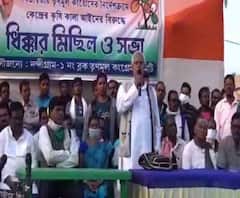 TMC: নন্দীগ্রামে সভা চলাকালীন ভেঙে পড়ল তৃণমূলের মঞ্চ, কেউ আহত হননি
