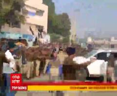 ਕਿਸਾਨਾਂ ਨੇ ਘੇਰਿਆ CM ਖੱਟਰ ਦਾ ਕਾਫਲਾ, ਦਿਖਾਏ ਕਾਲੇ ਝੰਡੇ 