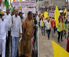 OBC Protest | आरक्षण बचाववासाठी ओबीसींचा मोर्चा, बुलढाणा, जालना जिल्ह्यात आंदोलन