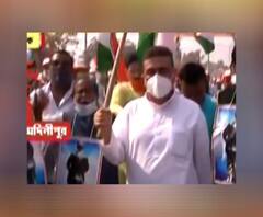 Suvendu Adhikari inTamluk: তমলুকে শুভেন্দুর হাতে জাতীয় পতাকা, নিজেকে বললেন, জেলার ভূমিপুত্র