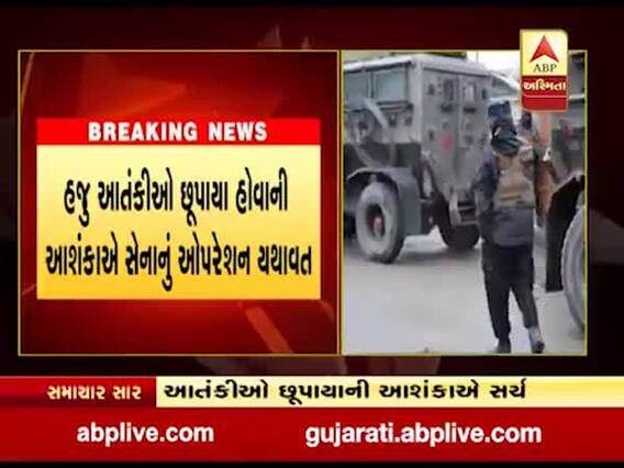 જમ્મુ કાશ્મીરમાં સેનાને મળી મોટી સફળતા, પુલવામામાં સેનાએ બે આતંકીઓને માર્યા ઠાર