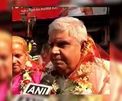 Dhankar At Kalighat: রাজ্যের প্রথম সেবক হিসেবে মা কালীকে বললাম, বাংলা থেকে হিংসা-ভয় দূর হোক