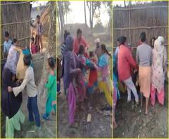 जब सड़क पर एक-दूसरे को घसीटने लगी महिलाएं, वीडियो हुआ वायरल | ABP Ganga 