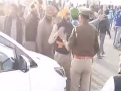 Face-off between farmers and police in UP's Moradabad
