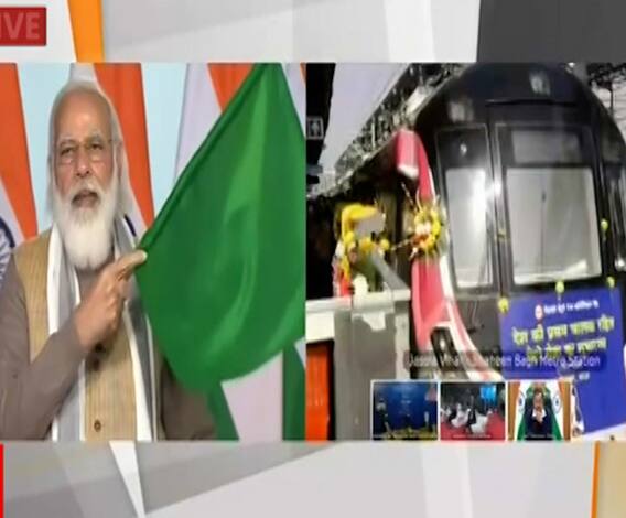India's first driverless metro | देशातील पहिल्या ड्रायव्हरलेस मेट्रोला पंतप्रधानांकडून हिरवा झेंडा