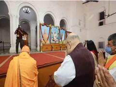 Amit Shah pays floral tributes to Rabindranath Tagore